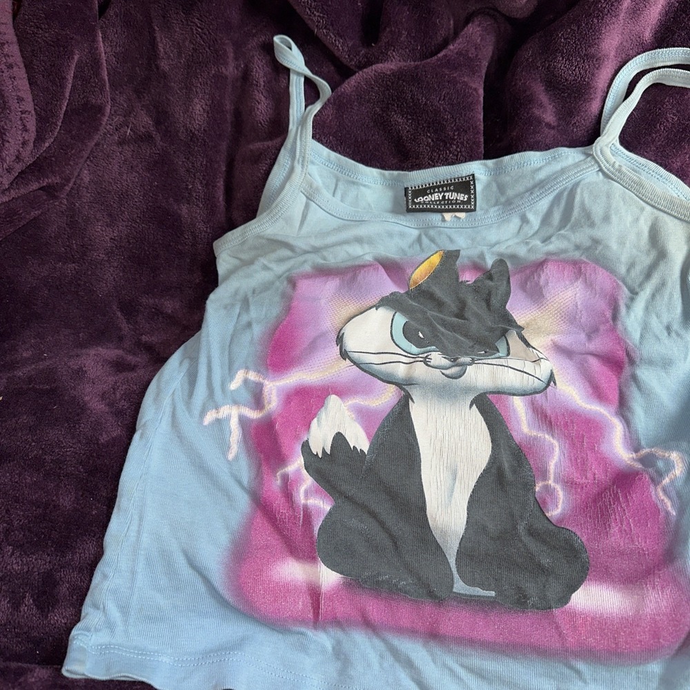 Looney Tunes Womens Tank T-Shirt Med